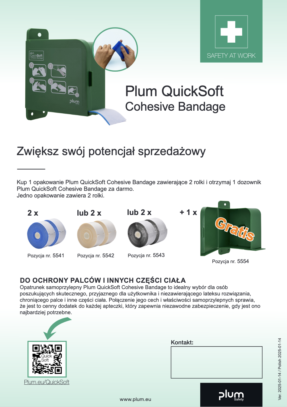 Wkład i dozownik Plum QuickFix